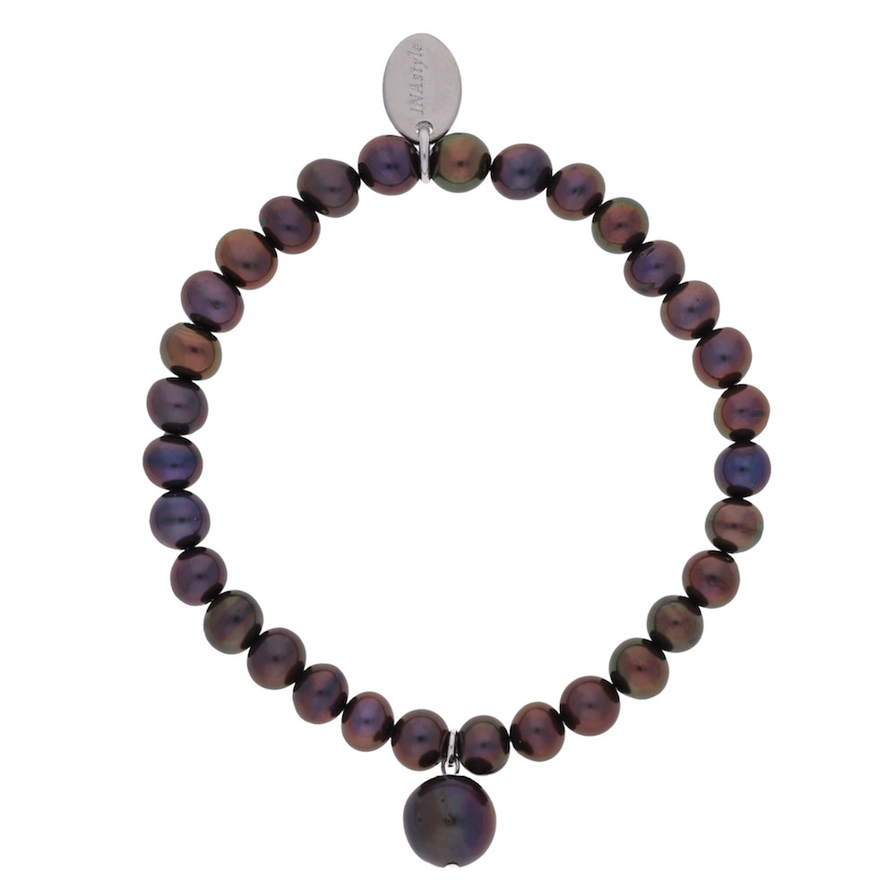 Agathe – Armband – grau
