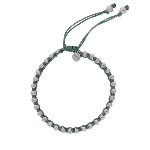 INAstyle I Armband Lilly in Graugrün und Silber