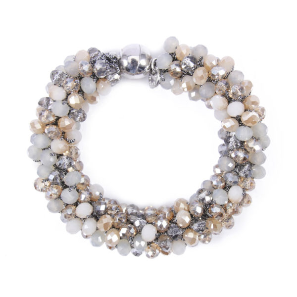 INAstyle I Armband Magnifica in Grau mit Magnetverschluss
