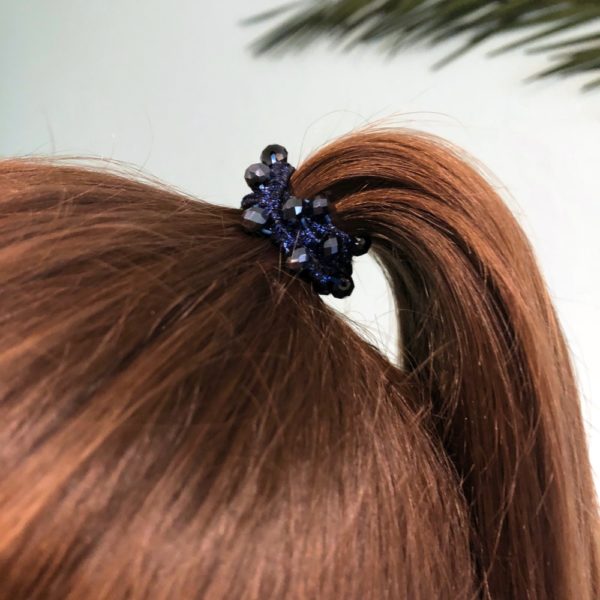 INAstyle I Haargummi-Set in der Farbe Blau bestehtend aus zwei Haargummis!